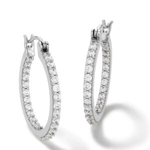 Sterling Silver CLCZ Hoop Earrings